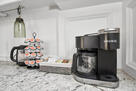 Enjoy coffee, tea or hot cocoa