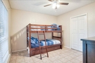 2nd bedroom w/twin size bunk bed and twin siz