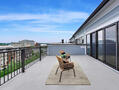 Patio with City and River view