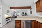 view of living space from kitchen