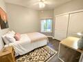 Queen bed, large closet, desk