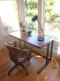 Desk with garden view
