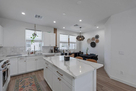 Kitchen island and dining nook
