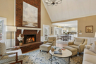 Two Story Family Room with gas fireplace