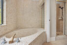 Master bath with tub and shower