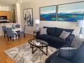 Living Room and Dining Room with hardwoods