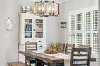 Dining room that sits eight