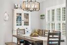 Dining room that sits eight