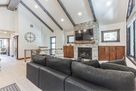 Family room with TV