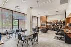On-site library for work or relaxation