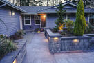 Lighting creates a warm evening glow