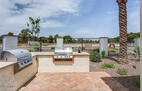 Outdoor grill + dining area