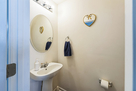 Half bath on the first floor.