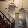 Arches that between the living room kitchen.