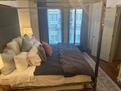 Large windows in bedroom