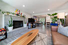 Fireplace in the living room
