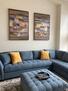 New oversized sectional with ottoman