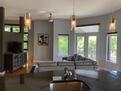 Living room with French doors to terrace