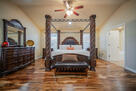 Master bedroom king size bed