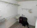 Enormous walk in closet for storage