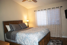 Brand new flooring in master bedroom.