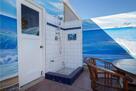 Outdoor porecelean shower apres beach