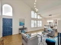 Cozy living room connect to dinning area