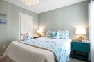 Queen bed and closet