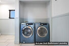 In-Law Unit Bedroom Laundry Unit