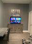 Study/Den with desk, recliner and 50 inch TV