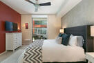 View from Master bathroom into bedroom