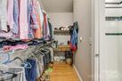 Large walk in closet w great storage