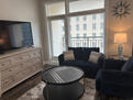 Living Room with balcony