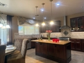 Kitchen with large middle island