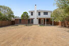 Backyard sits on a double lot
