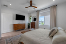 Master bedroom with downtown view