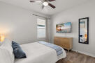 Bedroom 1 with smart TV