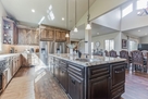 Island with dishwasher drawer and veggie sink