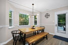 "Dine overlooking the garden view"
