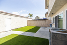 Backyard with turf
