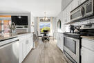 Kitchen filled with sunlight