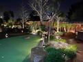 Putting green and Yard at night