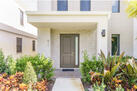 Front of property with beautiful view of rese