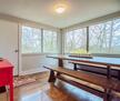 Sunroom dining room windows surround & exit d
