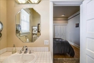 Master bath with hair dryer and adjustable ma