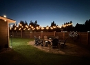 firepit and home night