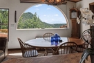 Dining room features a uniquely crafted kitch