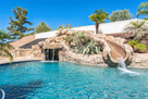 80,000 Gallon Pool with Waterslide, Waterfall