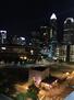 Night time balcony view