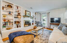 Living room is inviting and roomy